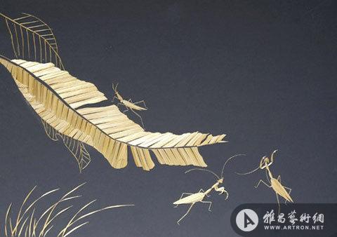 麥秸畫中國民間手工藝一絕巧奪天工